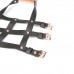 Шкіряна портупея для гомілкостопу зі шпорами Liebe Seele Leather High Heel Ankle Harness Rose Gold - 2