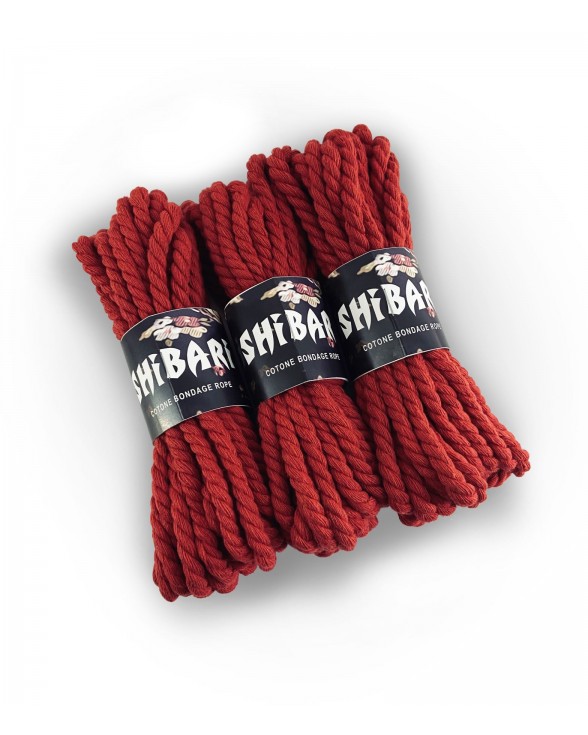 Бавовняна мотузка для шібарі Feral Feelings Shibari Rope червона - 1