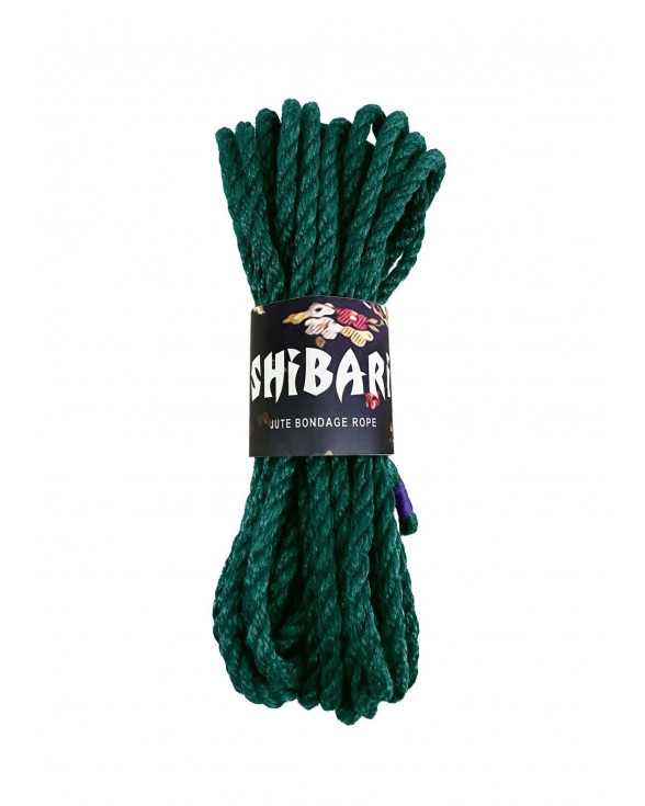 Джутова мотузка для шибарі Feral Feelings Shibari Rope, 8 м зелена