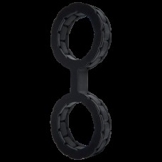Наручники з силікону Doc Johnson The Cuffs Large - Black