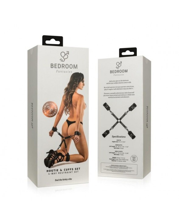 Фиксатор для рук и ног Bedroom Fantasies Hogtie & Cuffs Set 4-Way Restrant Set - 7