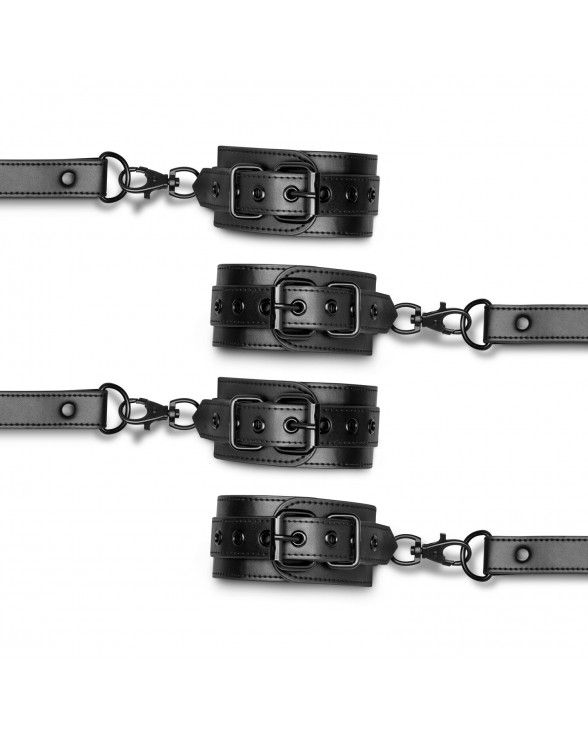 Фиксатор для рук и ног Bedroom Fantasies Hogtie & Cuffs Set 4-Way Restrant Set - 5