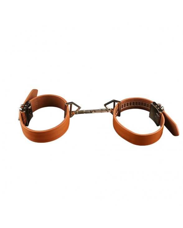 Наручники LOCKINK Wristcuffs/Anklecuffs Brown Set - 4
