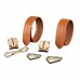 Наручники LOCKINK Wristcuffs/Anklecuffs Brown Set - 2