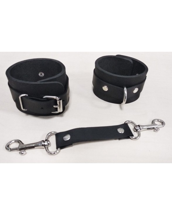 Наручники Feral Feelings - Hand Restraints, натуральная кожа, черные - 2