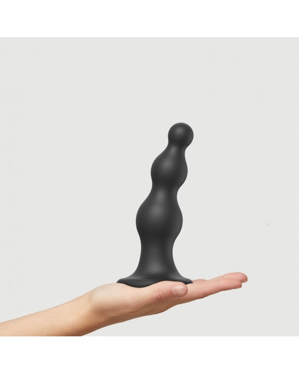 Насадка для страпона Strap-On-Me Dildo Plug Beads Black L - 1