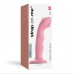 Насадка для страпону з подвійною точковою пульсацією Strap-On-Me TAPPING DILDO WAVE - CORAL PINK - 4