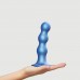 Насадка для страпону Strap-On-Me Dildo Plug Balls Blue Metallic L - 1