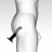 Насадка для страпону Strap-On-Me P&G-Spot Dildo, силікон, розмір S - 6