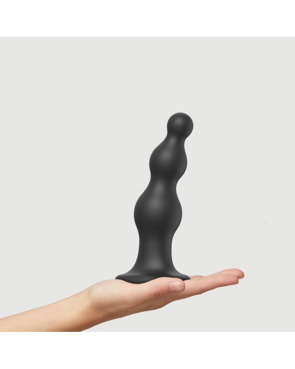 Насадка для страпону Strap-On-Me Dildo Plug Beads Black XL - 1