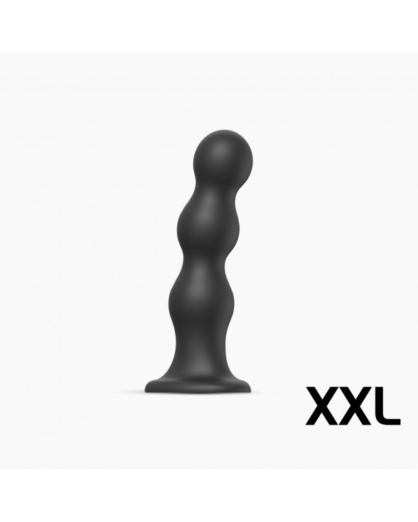 Насадка для страпону Strap-On-Me Dildo Plug Balls Black XXL