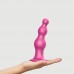 Насадка для страпона Strap-On-Me Dildo Plug Beads Framboise Metallic XL - 1
