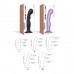Насадка для страпону Strap-On-Me Dildo Plug P&G Lilas Metallic L - 3