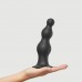 Насадка для страпону Strap-On-Me Dildo Plug Beads Black XXL - 1