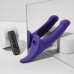 Вібронасадка для страпону з вакуумною стимуляцією Strap-On-Me Multi Orgasm Dildo L Purple - 1