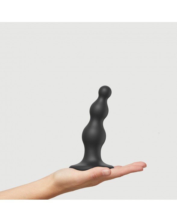 Насадка для страпона Strap-On-Me Dildo Plug Beads Black S - 1