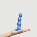 Насадка для страпону Strap-On-Me Dildo Plug Balls Blue Metallic S - 1