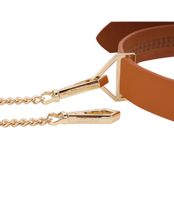 Повідець LOCKINK Tied Collar with Leash Set - Brown - 2