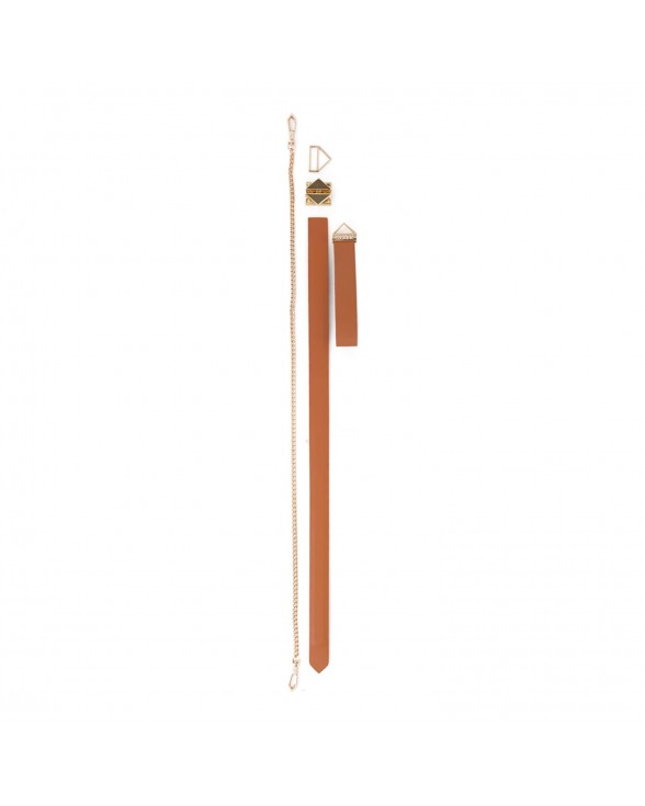 Повідець LOCKINK Tied Collar with Leash Set - Brown - 4
