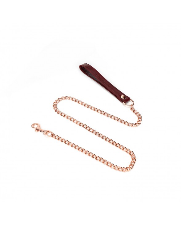 Ошейник с поводком Liebe Seele Wine Red Collar and Leash - 4