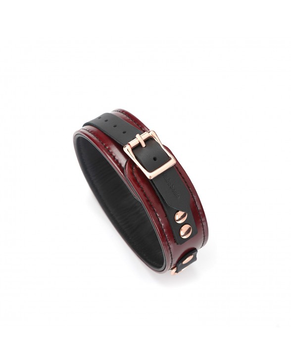 Ошейник с поводком Liebe Seele Wine Red Collar and Leash - 3