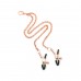 Нашийник із затискачами для сосків Liebe Seele Rose Gold Memory Collar with Nipple Clamps - 2