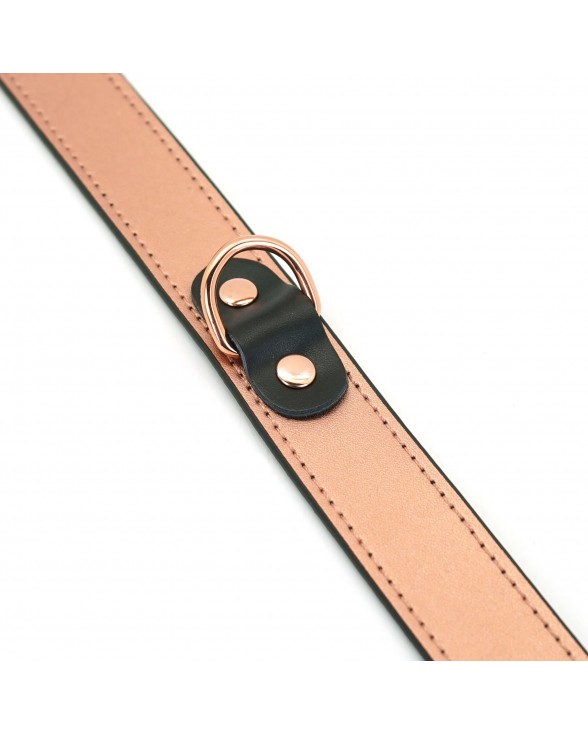 Нашийник із затискачами для сосків Liebe Seele Rose Gold Memory Collar with Nipple Clamps - 4