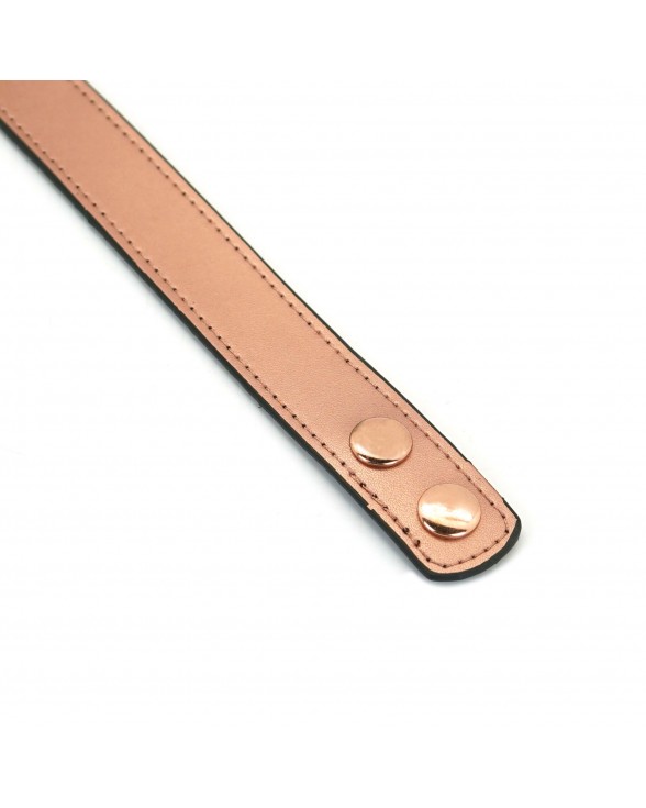 Нашийник із затискачами для сосків Liebe Seele Rose Gold Memory Collar with Nipple Clamps - 5