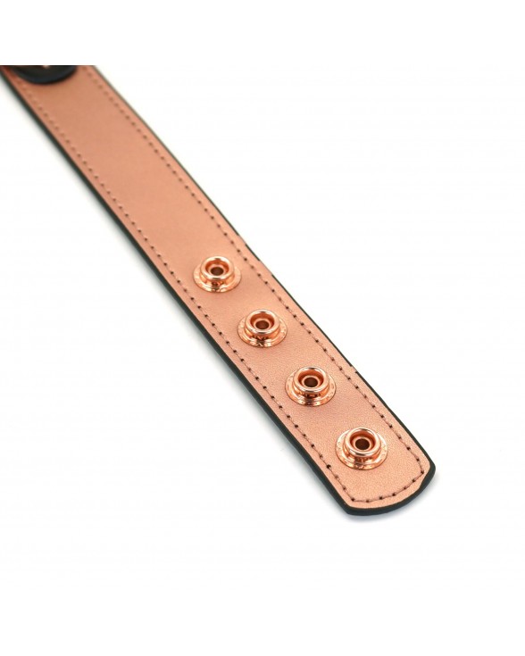 Нашийник із затискачами для сосків Liebe Seele Rose Gold Memory Collar with Nipple Clamps - 3