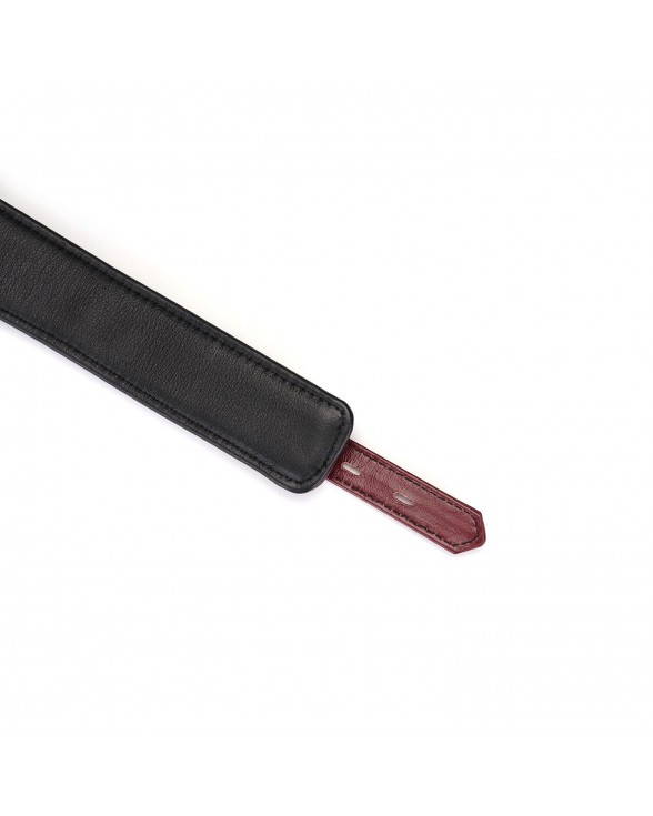 Ошейник с поводком Liebe Seele Wine Red Curved Collar - 5