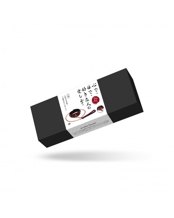 Ошейник с поводком Liebe Seele Wine Red Curved Collar - 9