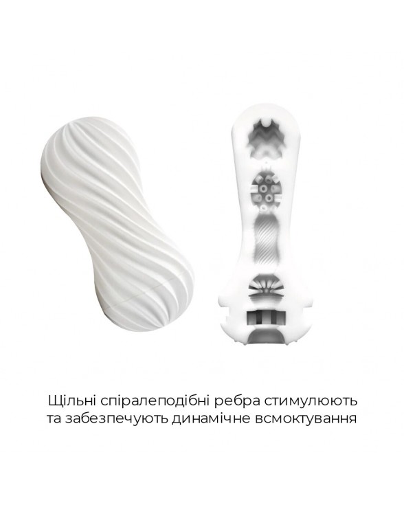 Мастурбатор Tenga Flex Silky White зі змінною інтенсивністю - 3