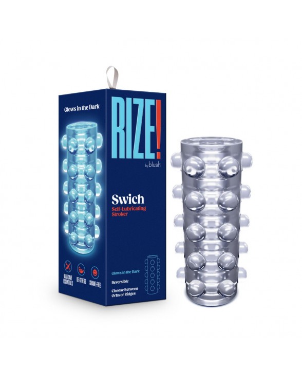 Мастурбатор для чоловіків Rize by Blush - Swich Glow in the Dark Masturbator - Clear