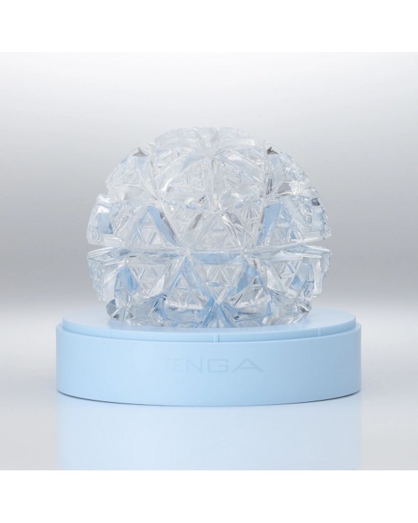Нейтральный мастурбатор Tenga Geo Glacier Clear, интенсивные блоки - 1