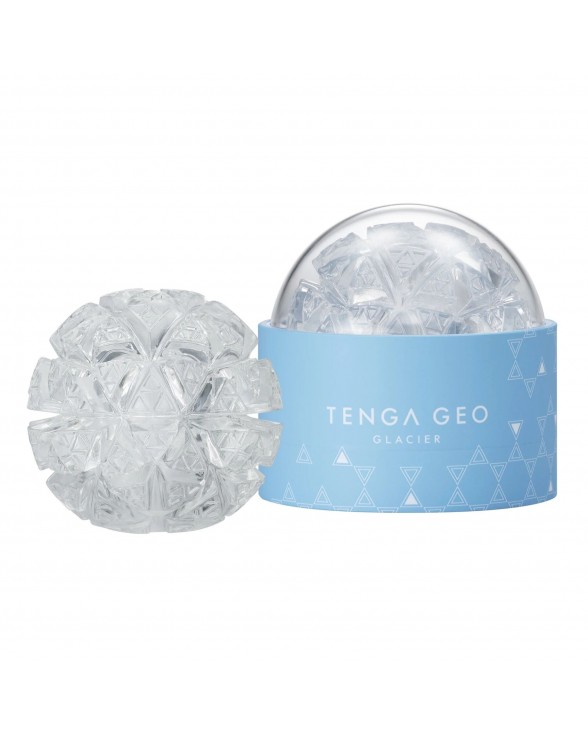 Нейтральный мастурбатор Tenga Geo Glacier Clear, интенсивные блоки