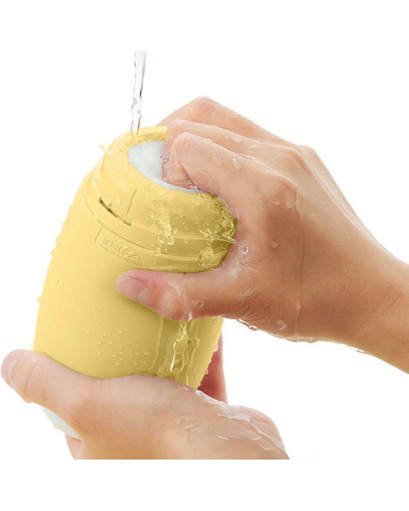 Наскрізний мастурбатор TENGA PUFFY Custard Yellow - 6