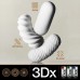 Нейтральний мастурбатор Tenga 3Dx Zen, дуже ніжний - 9