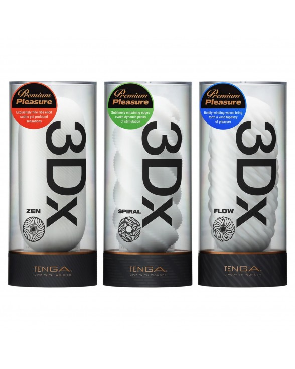 Нейтральний мастурбатор Tenga 3Dx Zen, дуже ніжний - 11