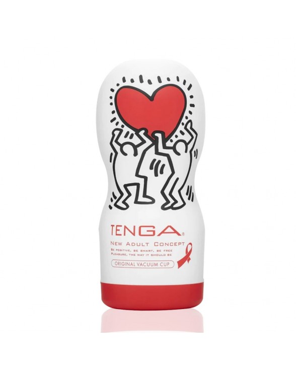 Мастурбатор Tenga Keith Haring Deep Throat Cup (глубокое горло) с вакуумной стимуляцией