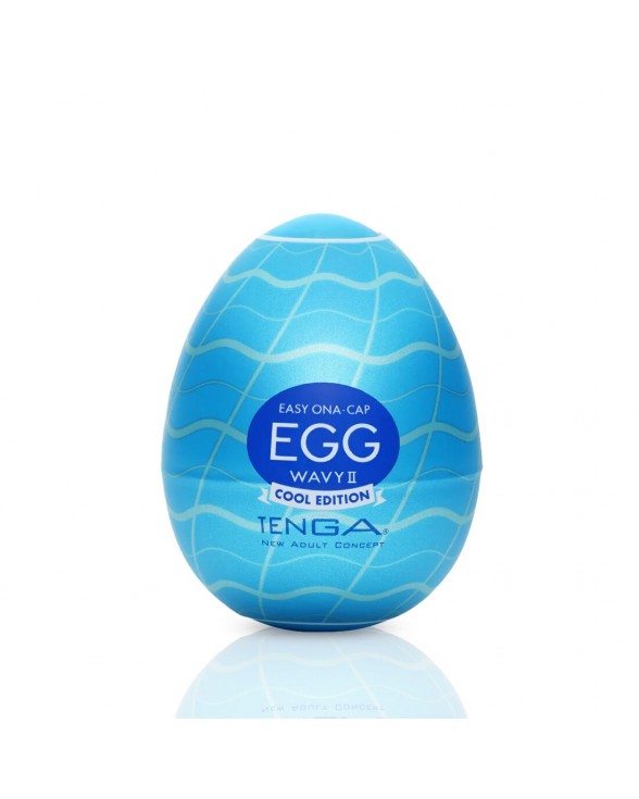 Мастурбатор-яйцо Tenga Egg Wavy II Cool