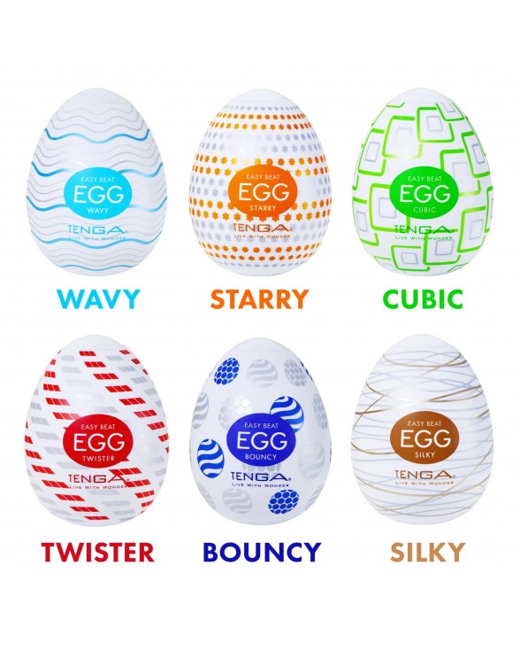 Мастурбатор-яйцо Tenga Egg Cubic - 4