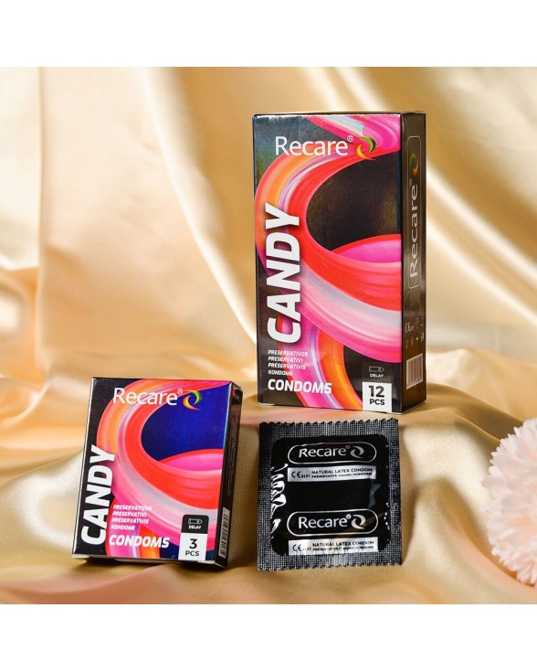 Презервативи пролонгуючі Holographic Recare Delay Candy, 3 шт., цукерковий аромат - 4