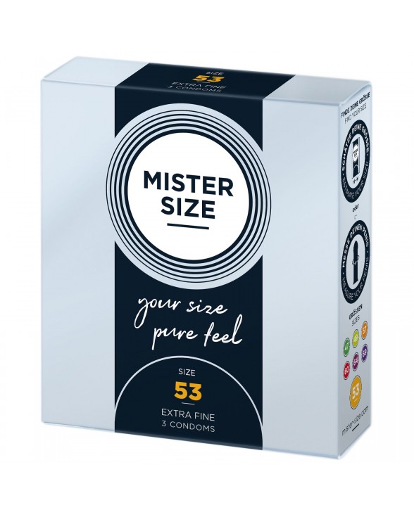 Презервативи Mister Size - pure feel - 53 (3 condoms) - 1