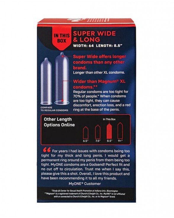 Презервативи MyONE Super Wide & Long 10 шт - 2