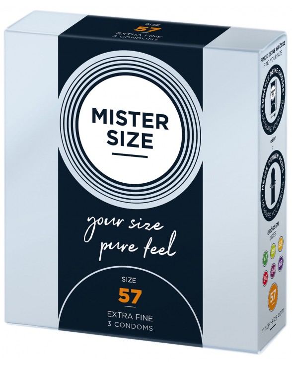 Презервативи Mister Size - pure feel - 57 (3 condoms) - 1