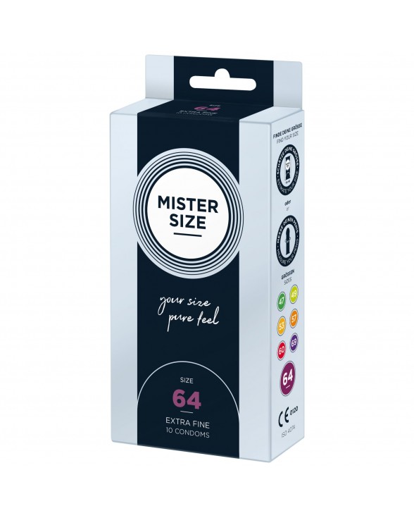Презервативы Mister Size - pure feel - 64 (10 condoms) - 1