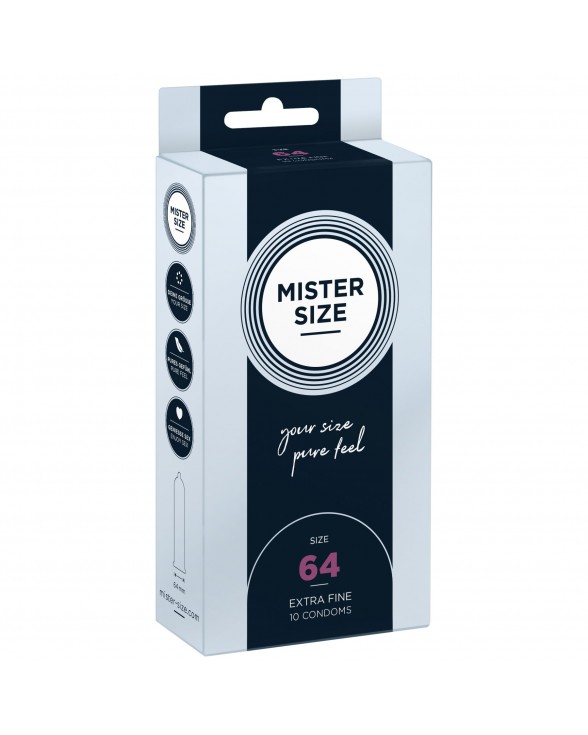Презервативы Mister Size - pure feel - 64 (10 condoms)