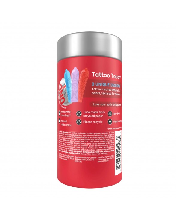 Презервативы ONE Tattoo Touch 12 шт - 2