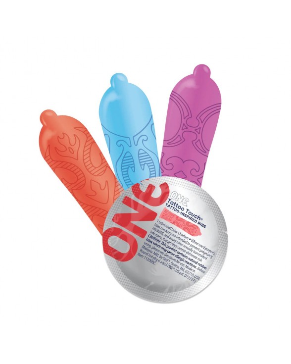Презервативы ONE Tattoo Touch 12 шт - 1