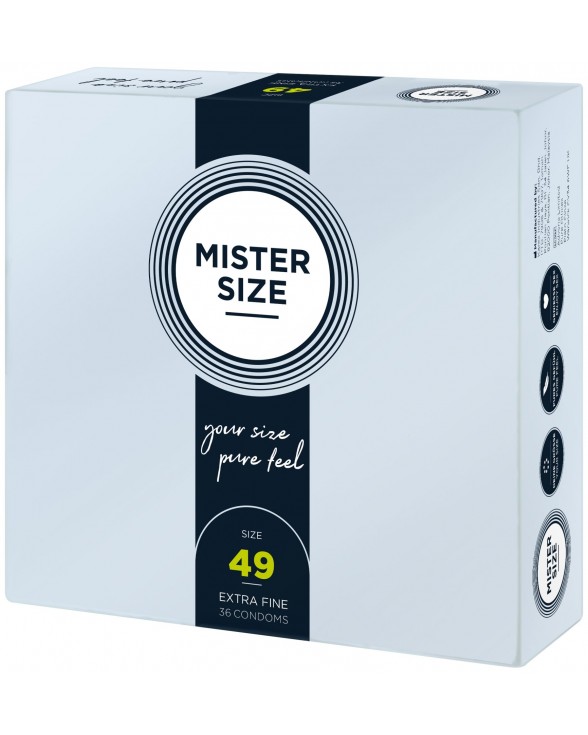 Презервативы Mister Size - pure feel - 49 (36 condoms) - 1